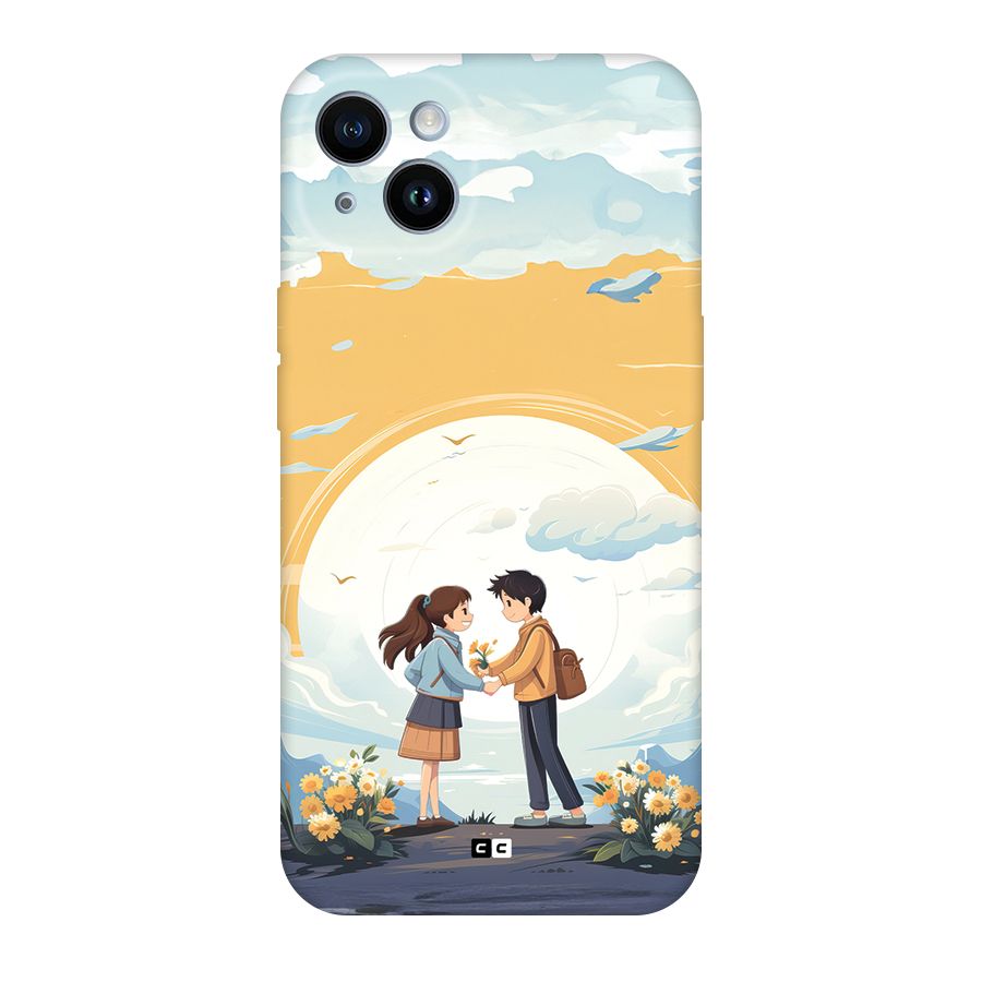 Teenage Anime Couple Back Case for iPhone 14