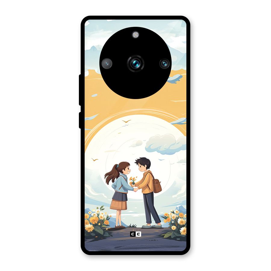 Teenage Anime Couple Glass Back Case for Realme 11 Pro