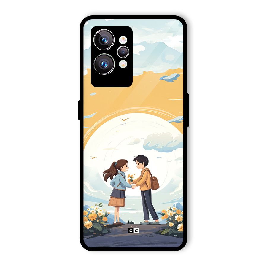 Teenage Anime Couple Glass Back Case for Realme GT2 Pro