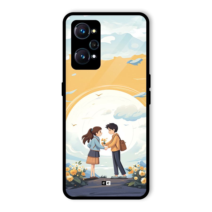 Teenage Anime Couple Glass Back Case for Realme GT 2