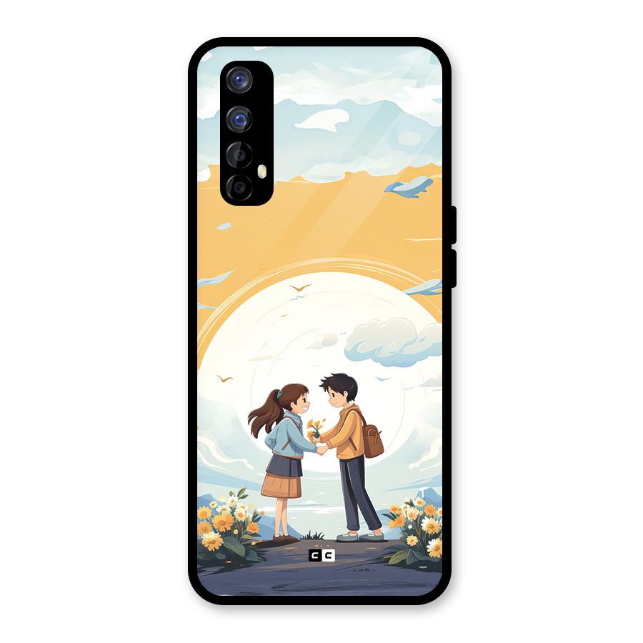 Teenage Anime Couple Glass Back Case for Realme Narzo 20 Pro
