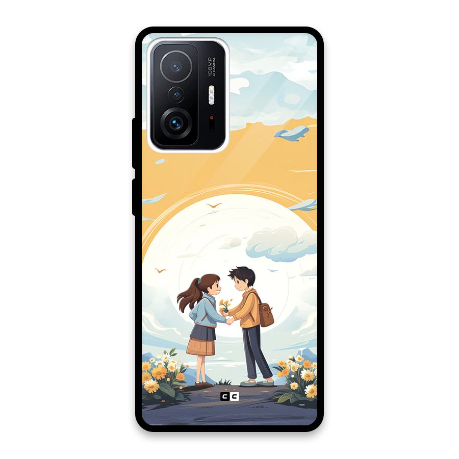 Teenage Anime Couple Glass Back Case for Xiaomi 11T Pro