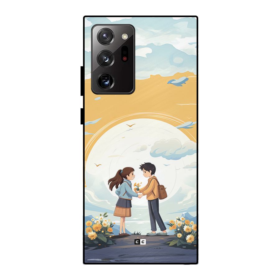 Teenage Anime Couple Metal Back Case for Galaxy Note 20 Ultra