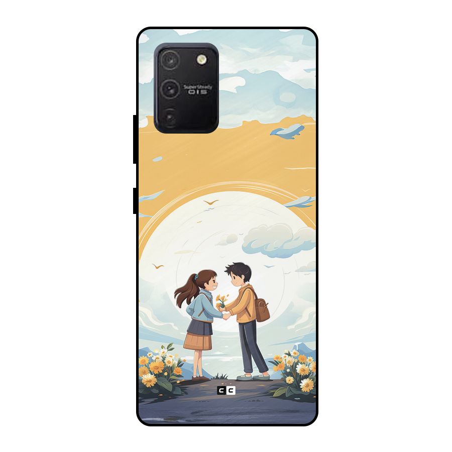 Teenage Anime Couple Metal Back Case for Galaxy S10 Lite