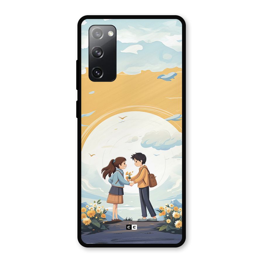 Teenage Anime Couple Metal Back Case for Galaxy S20 FE 5G