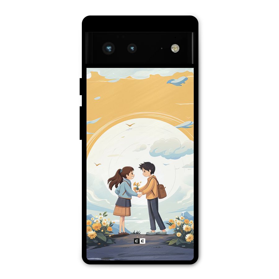 Teenage Anime Couple Metal Back Case for Google Pixel 6