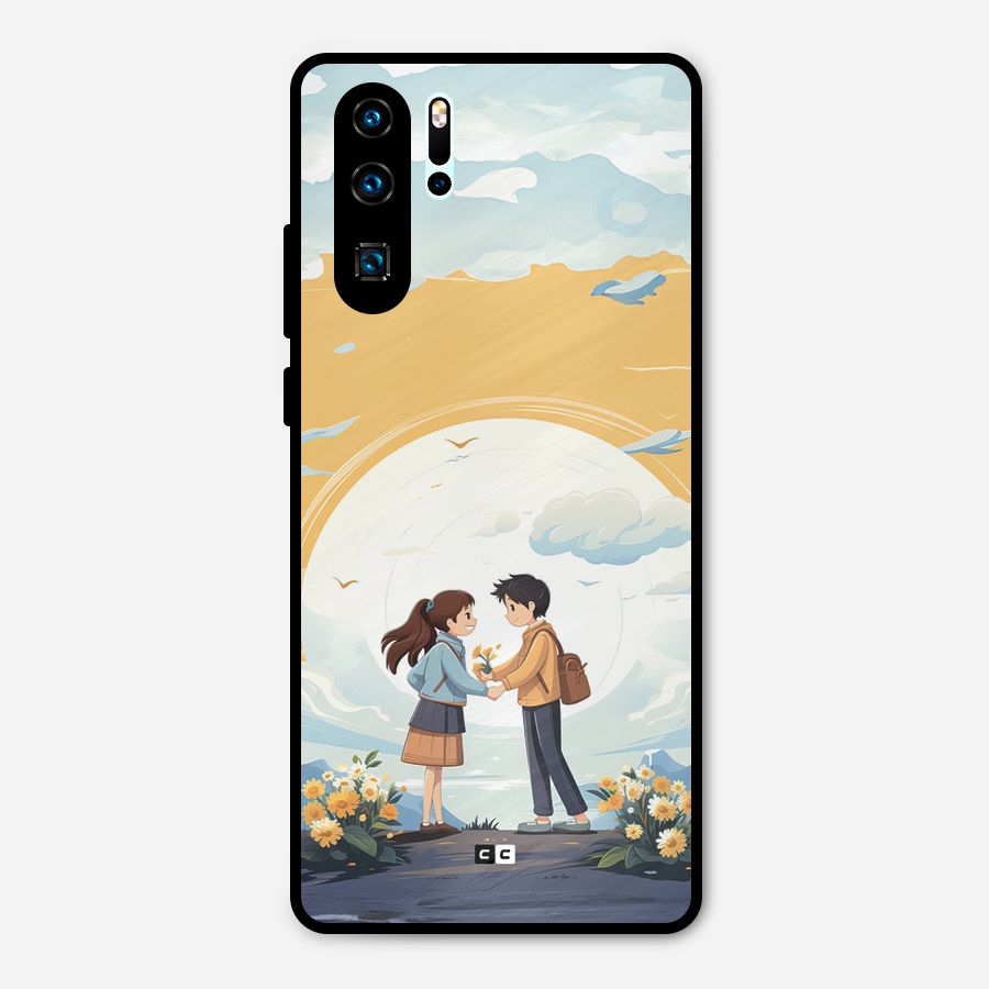 Teenage Anime Couple Metal Back Case for Huawei P30 Pro