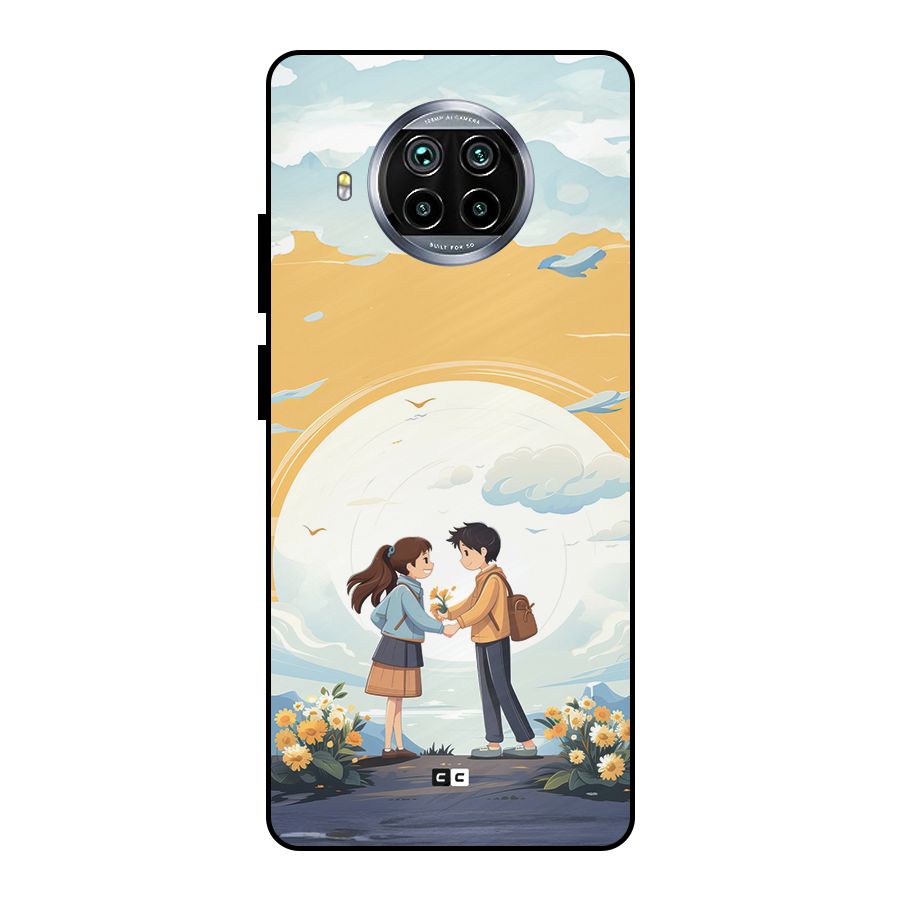Teenage Anime Couple Metal Back Case for Mi 10i