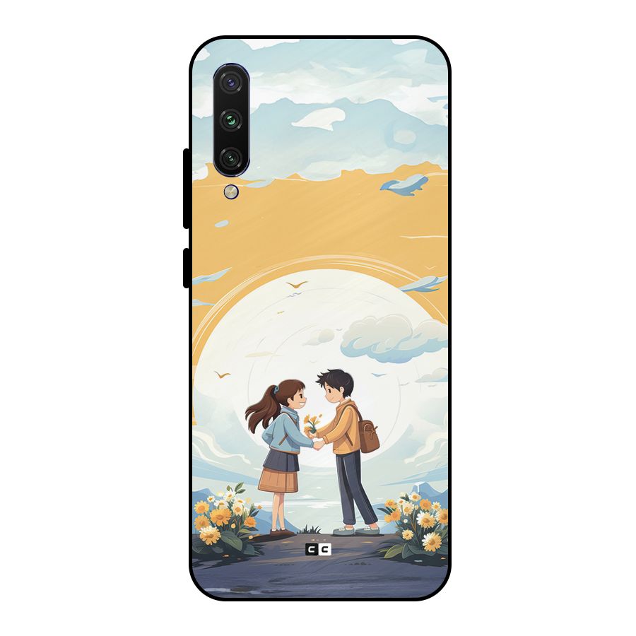 Teenage Anime Couple Metal Back Case for Mi A3