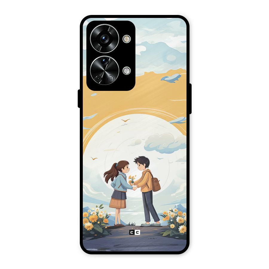 Teenage Anime Couple Metal Back Case for OnePlus Nord 2T