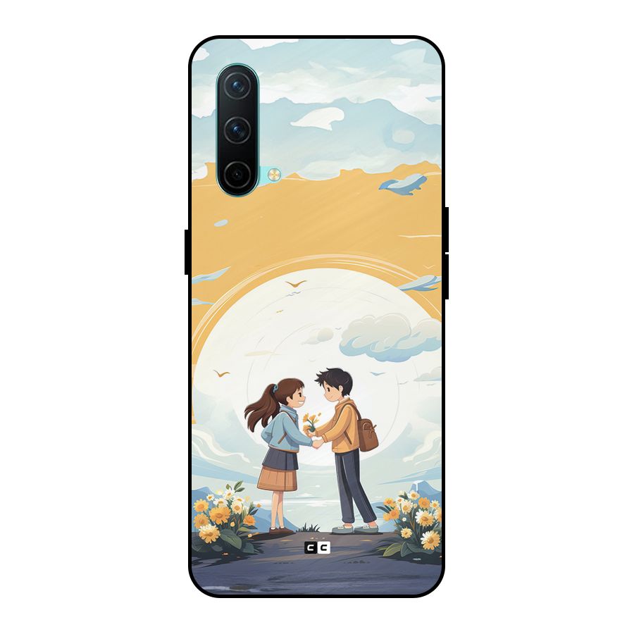Teenage Anime Couple Metal Back Case for OnePlus Nord CE 5G