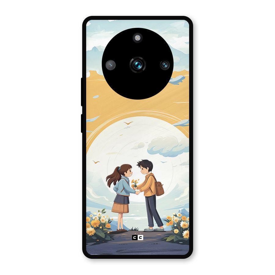 Teenage Anime Couple Metal Back Case for Realme 11 Pro Plus