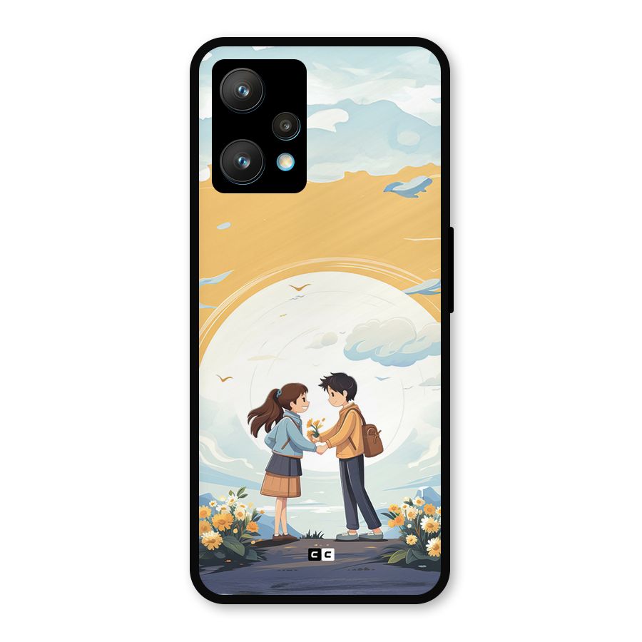 Teenage Anime Couple Metal Back Case for Realme 9