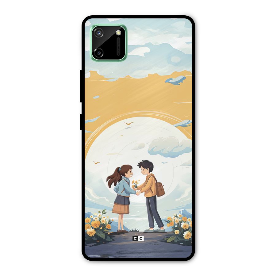 Teenage Anime Couple Metal Back Case for Realme C11