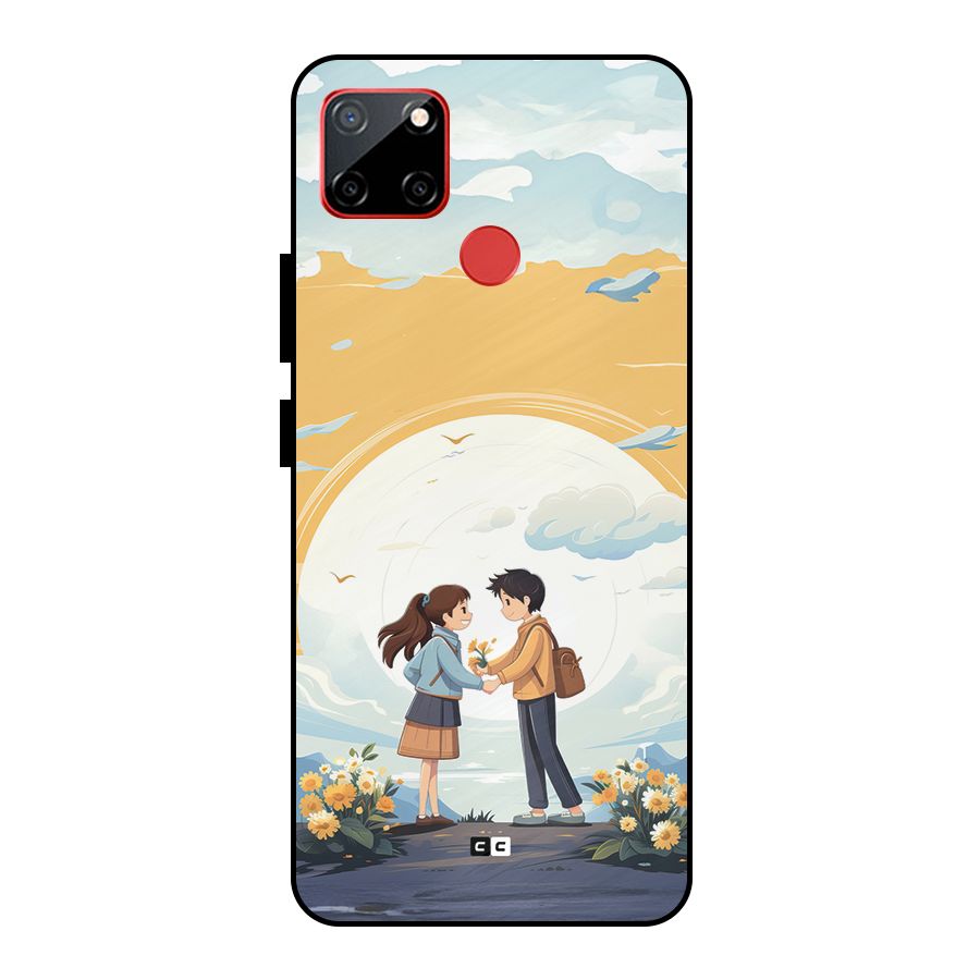 Teenage Anime Couple Metal Back Case for Realme C12