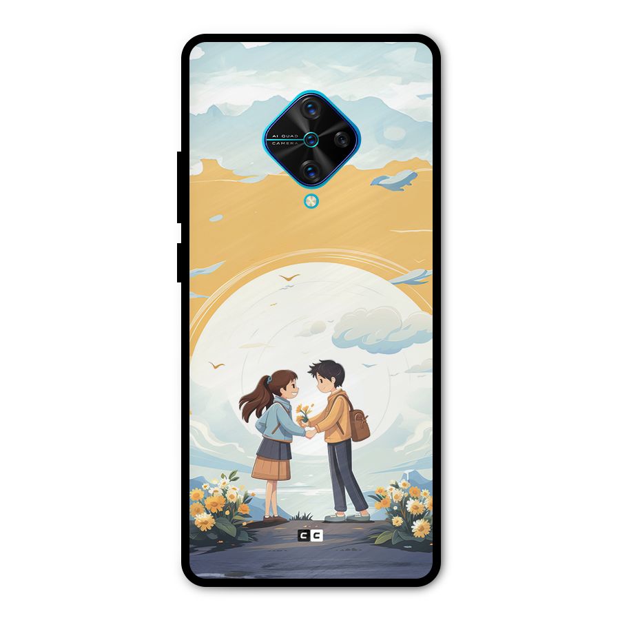 Teenage Anime Couple Metal Back Case for Vivo S1 Pro