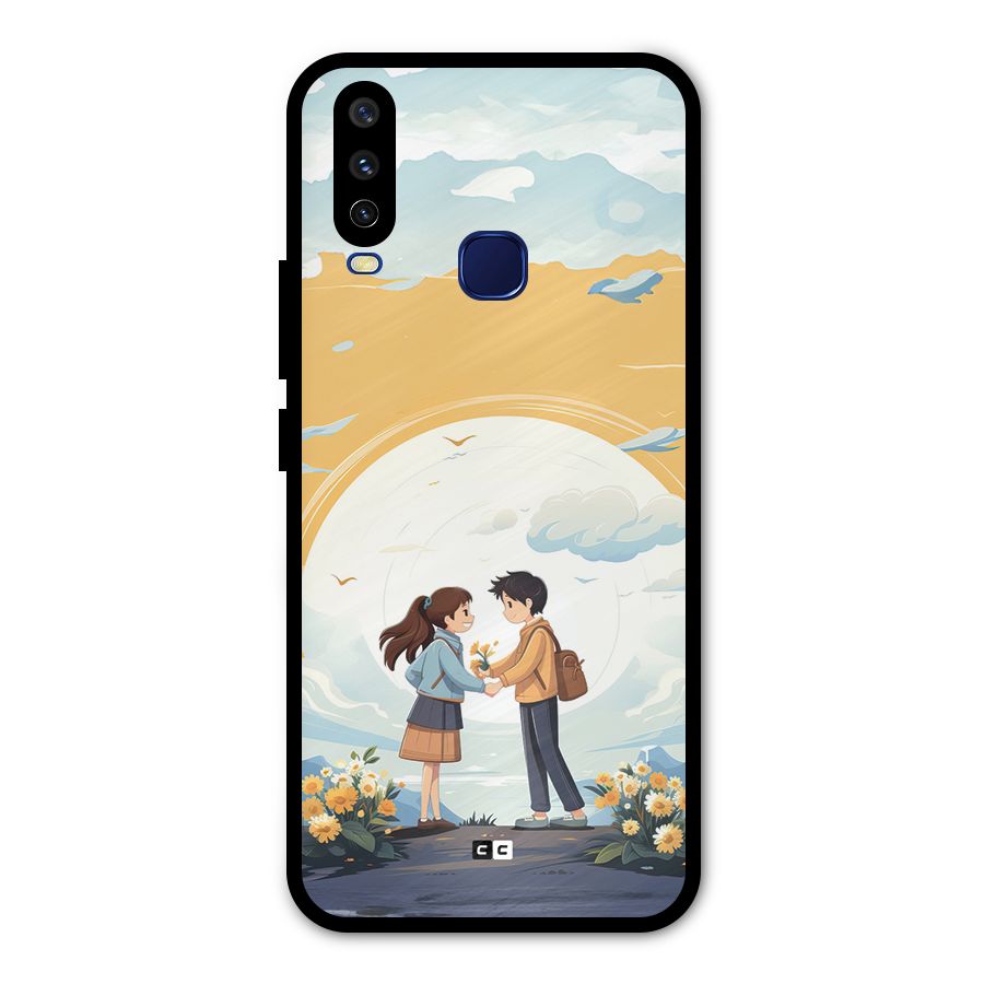 Teenage Anime Couple Metal Back Case for Vivo U10