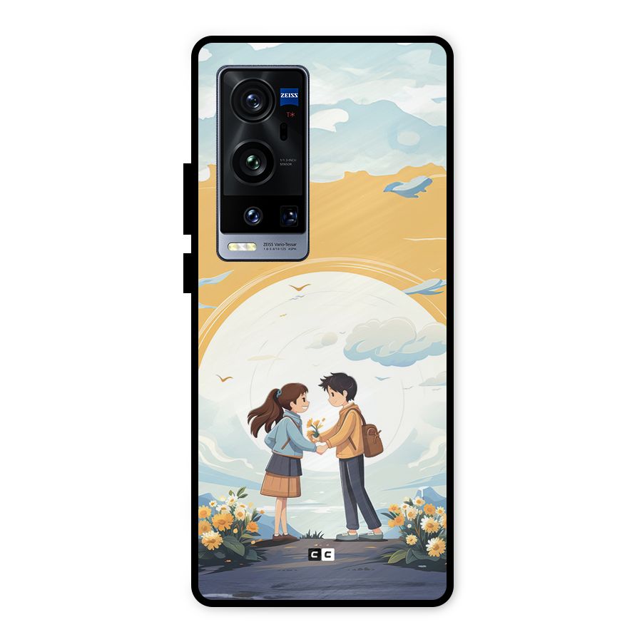 Teenage Anime Couple Metal Back Case for Vivo X60 Pro Plus