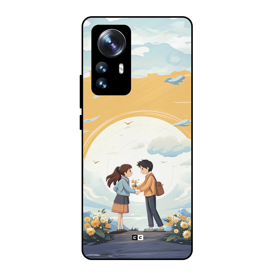 Teenage Anime Couple Metal Back Case for Xiaomi 12 Pro