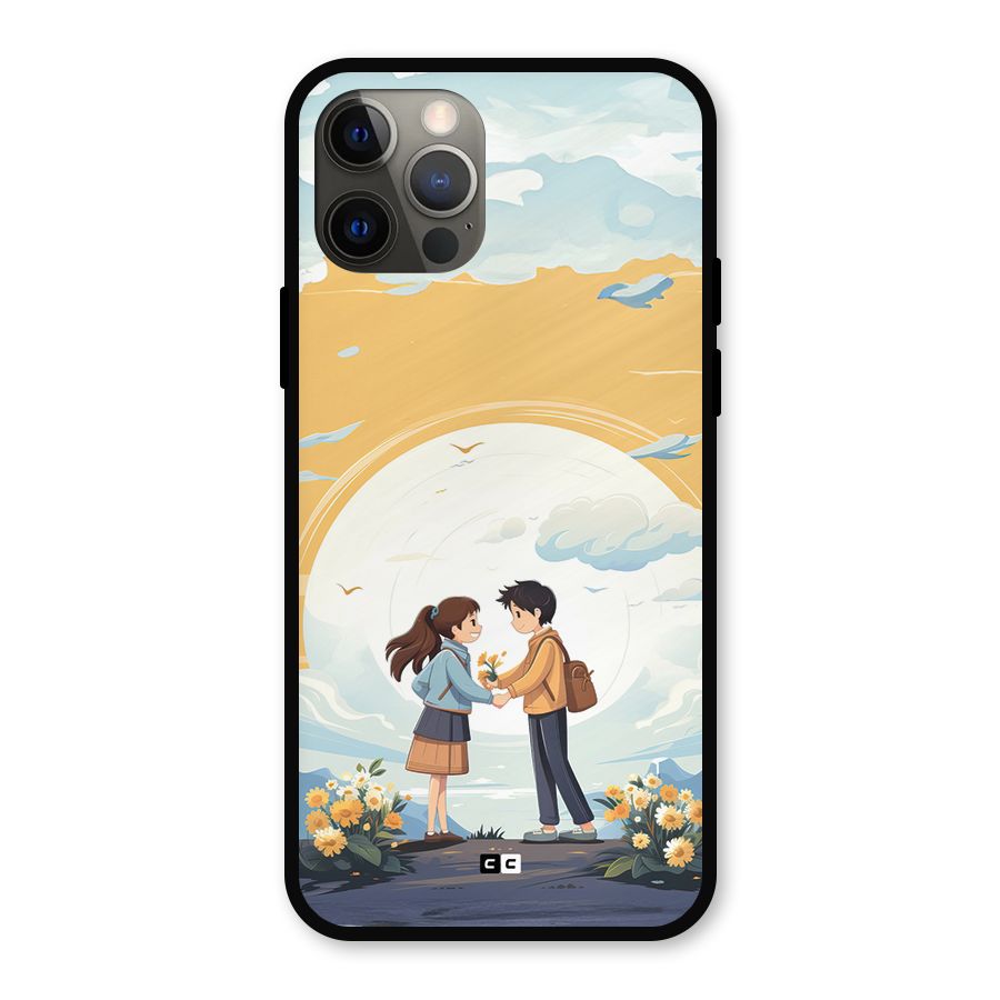 Teenage Anime Couple Metal Back Case for iPhone 12 Pro