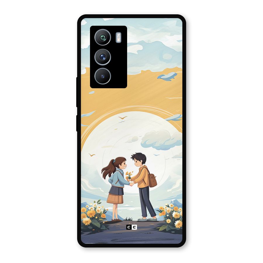 Teenage Anime Couple Metal Back Case for iQOO 9 SE