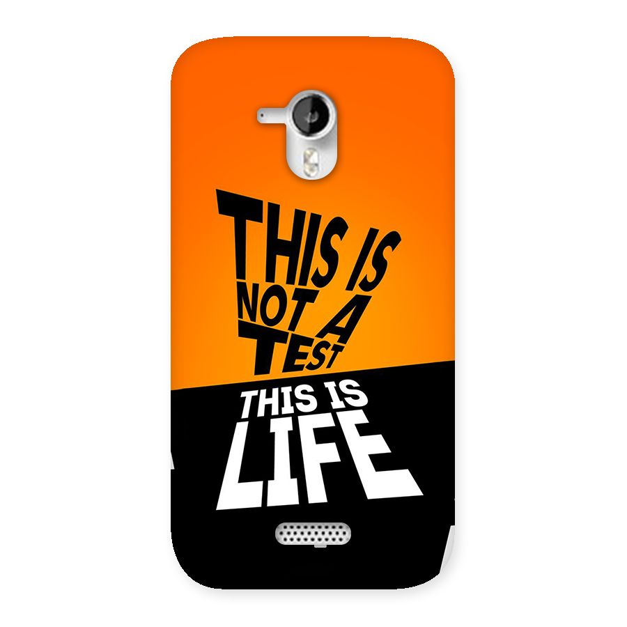 Test Life Back Case for Canvas HD A116