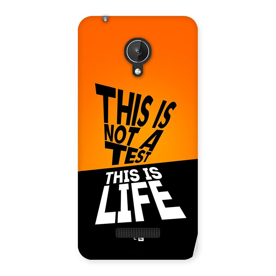 Test Life Back Case for Canvas Spark Q380