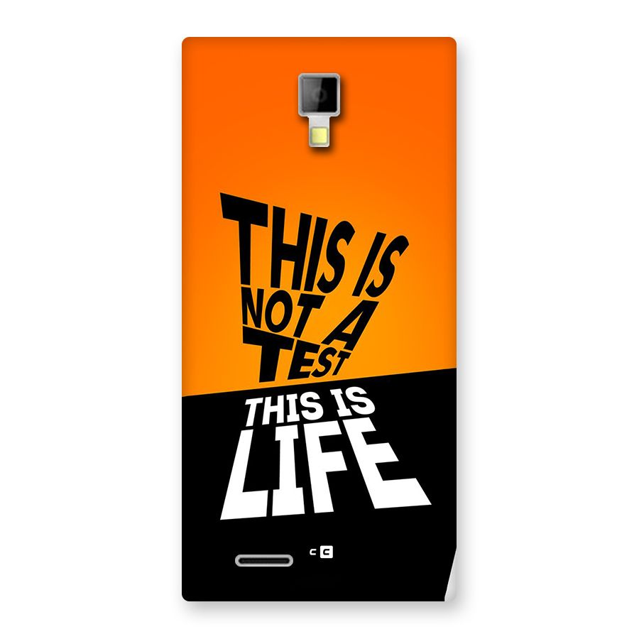 Test Life Back Case for Canvas Xpress A99