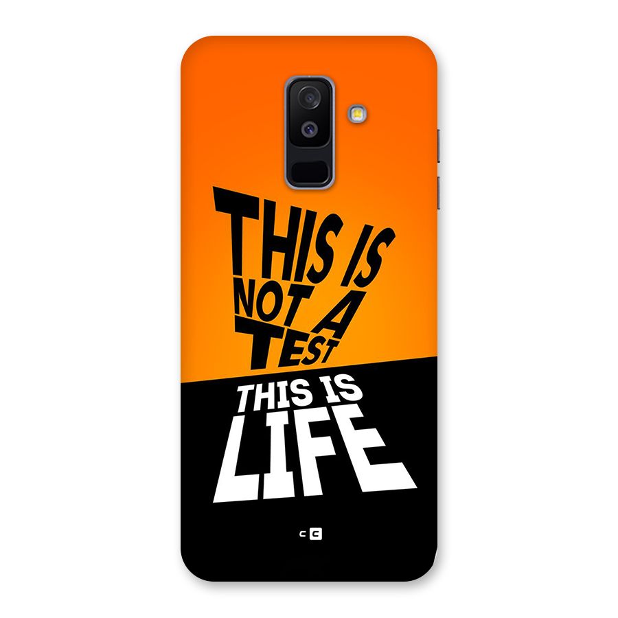 Test Life Back Case for Galaxy A6 Plus