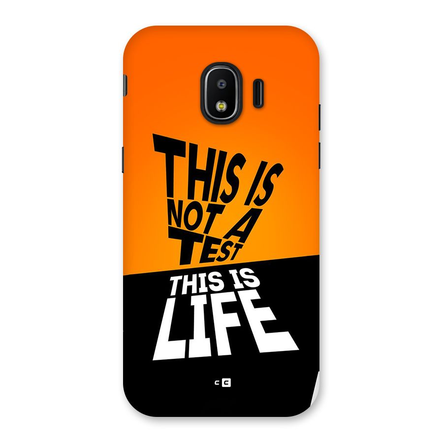 Test Life Back Case for Galaxy J2 Pro 2018