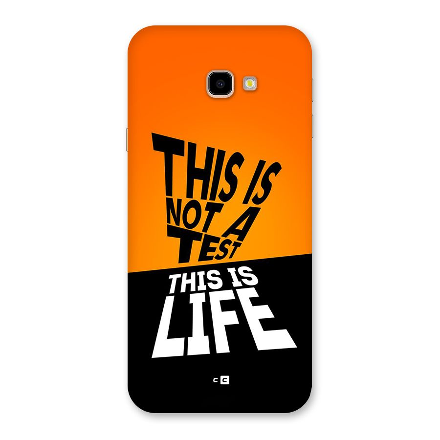 Test Life Back Case for Galaxy J4 Plus