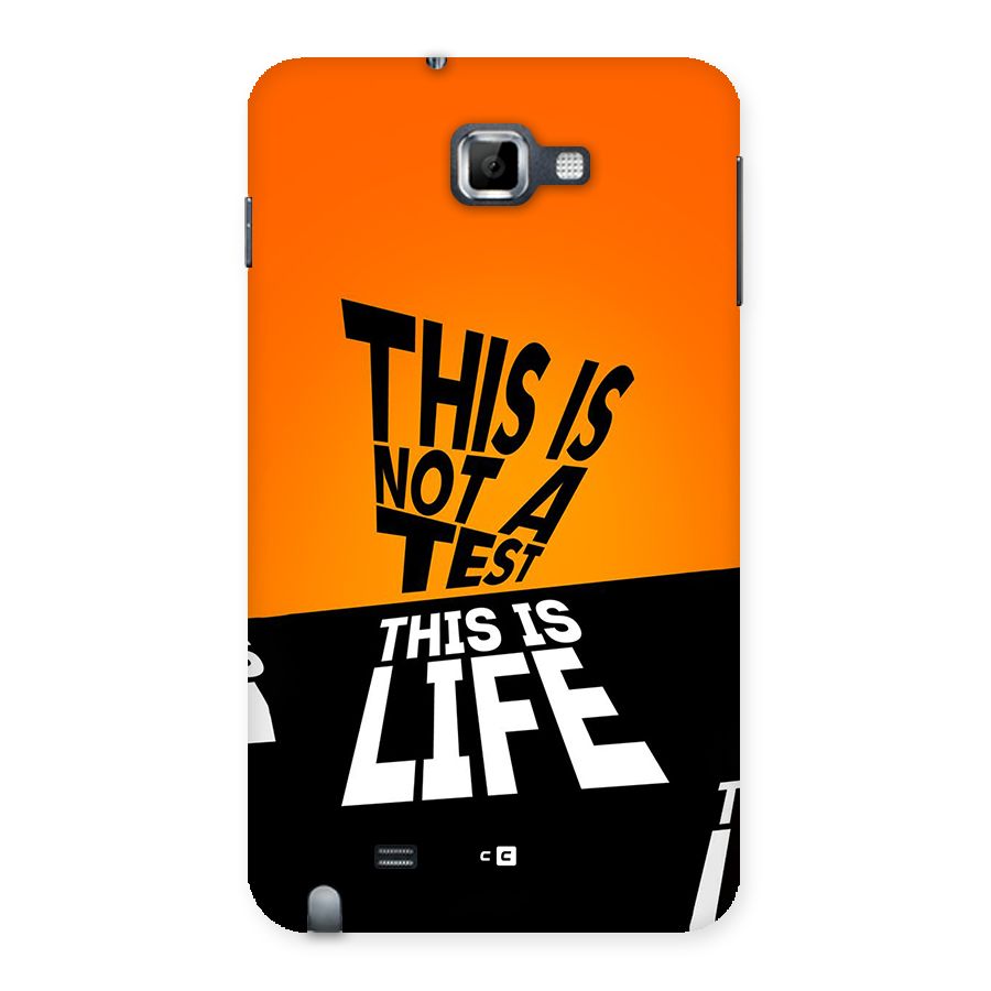 Test Life Back Case for Galaxy Note