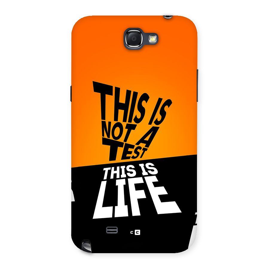 Test Life Back Case for Galaxy Note 2