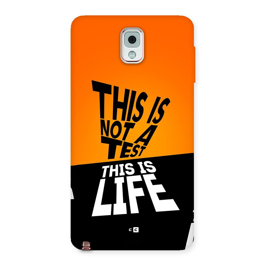 Test Life Back Case for Galaxy Note 3