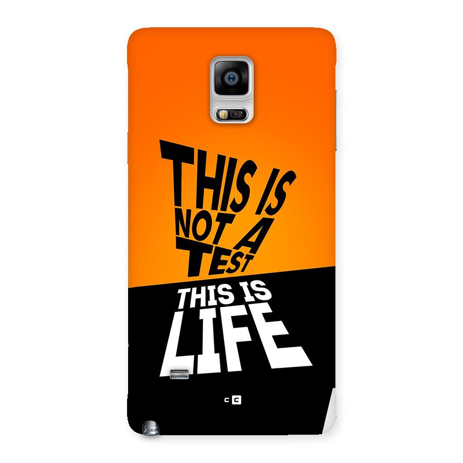 Test Life Back Case for Galaxy Note 4