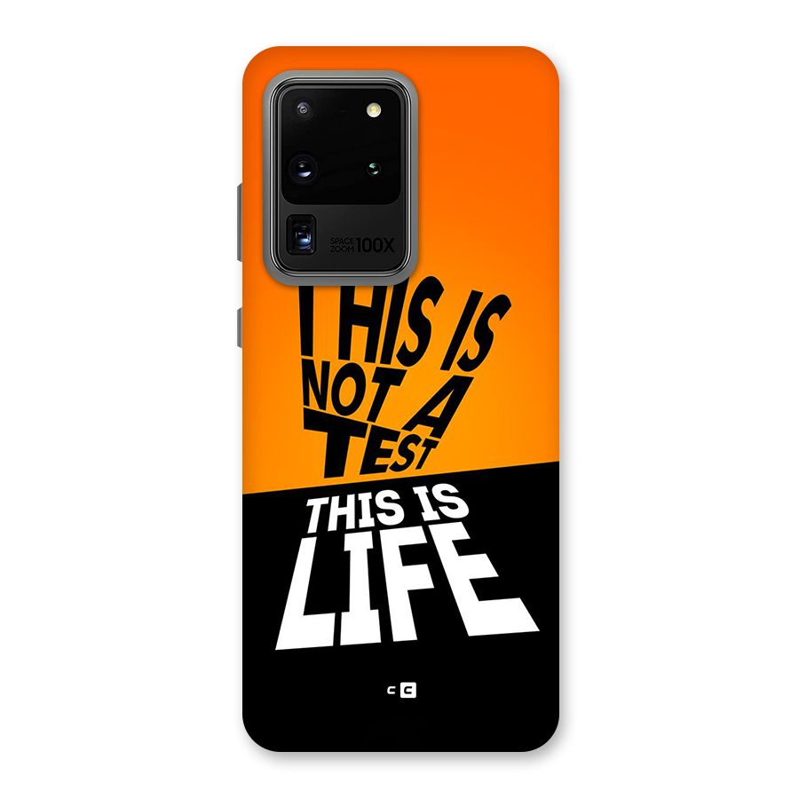 Test Life Back Case for Galaxy S20 Ultra