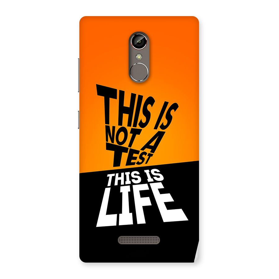 Test Life Back Case for Gionee S6s