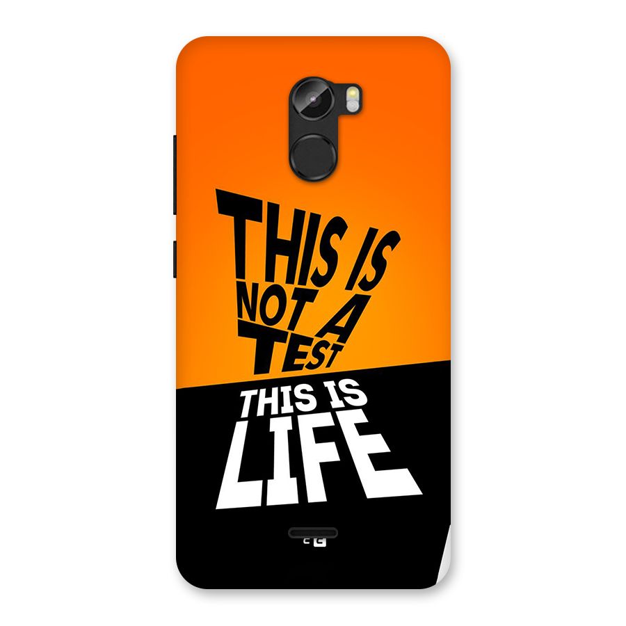 Test Life Back Case for Gionee X1