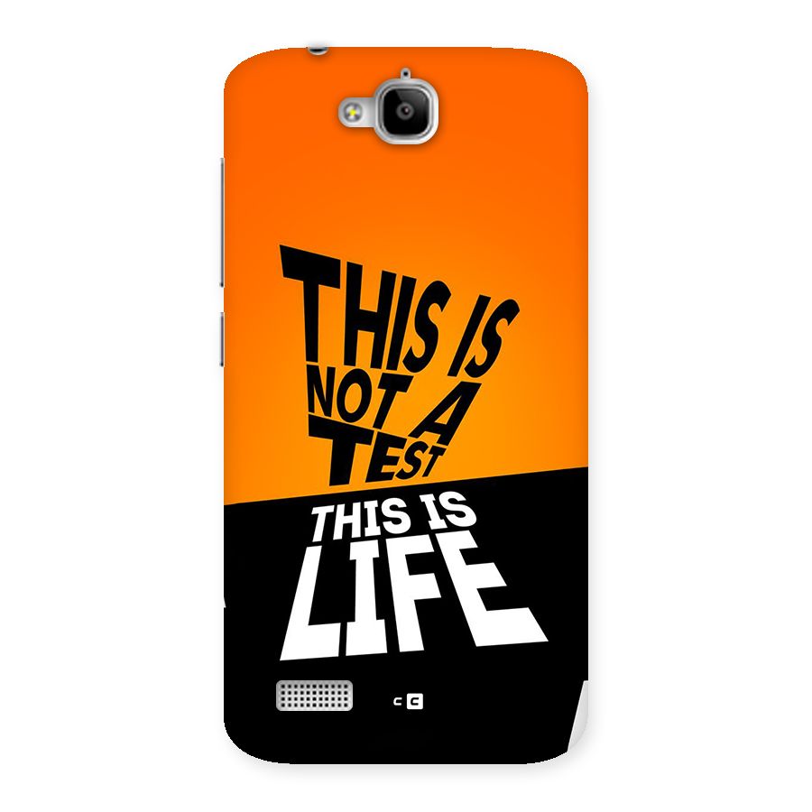 Test Life Back Case for Honor Holly