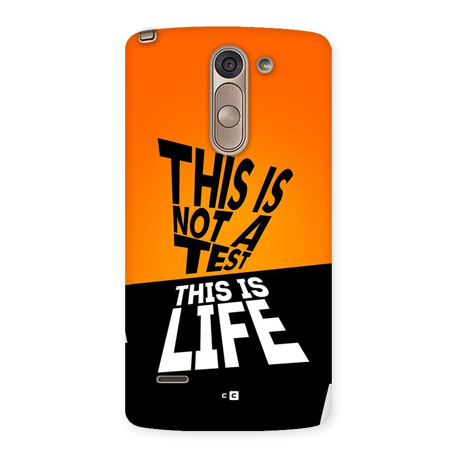 Test Life Back Case for LG G3 Stylus