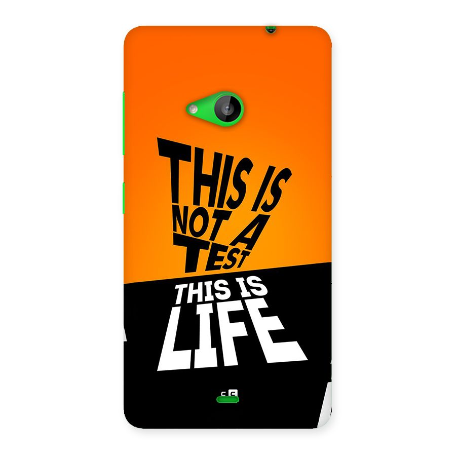 Test Life Back Case for Lumia 535