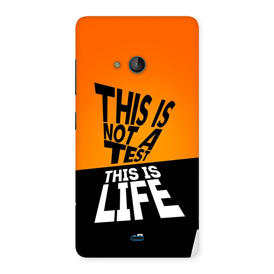 Test Life Back Case for Lumia 540