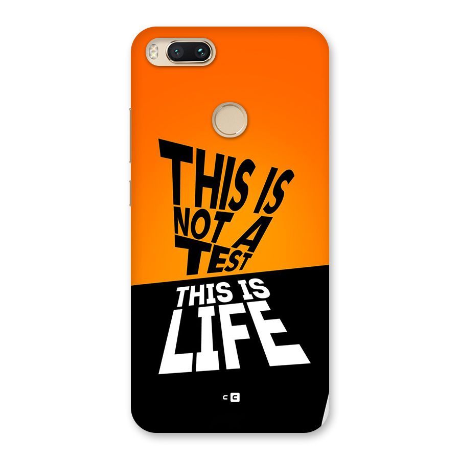 Test Life Back Case for Mi A1