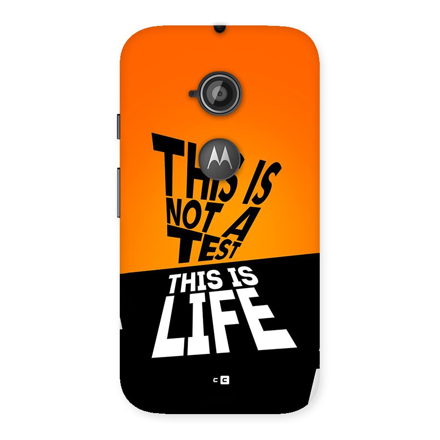 Test Life Back Case for Moto E 2nd Gen