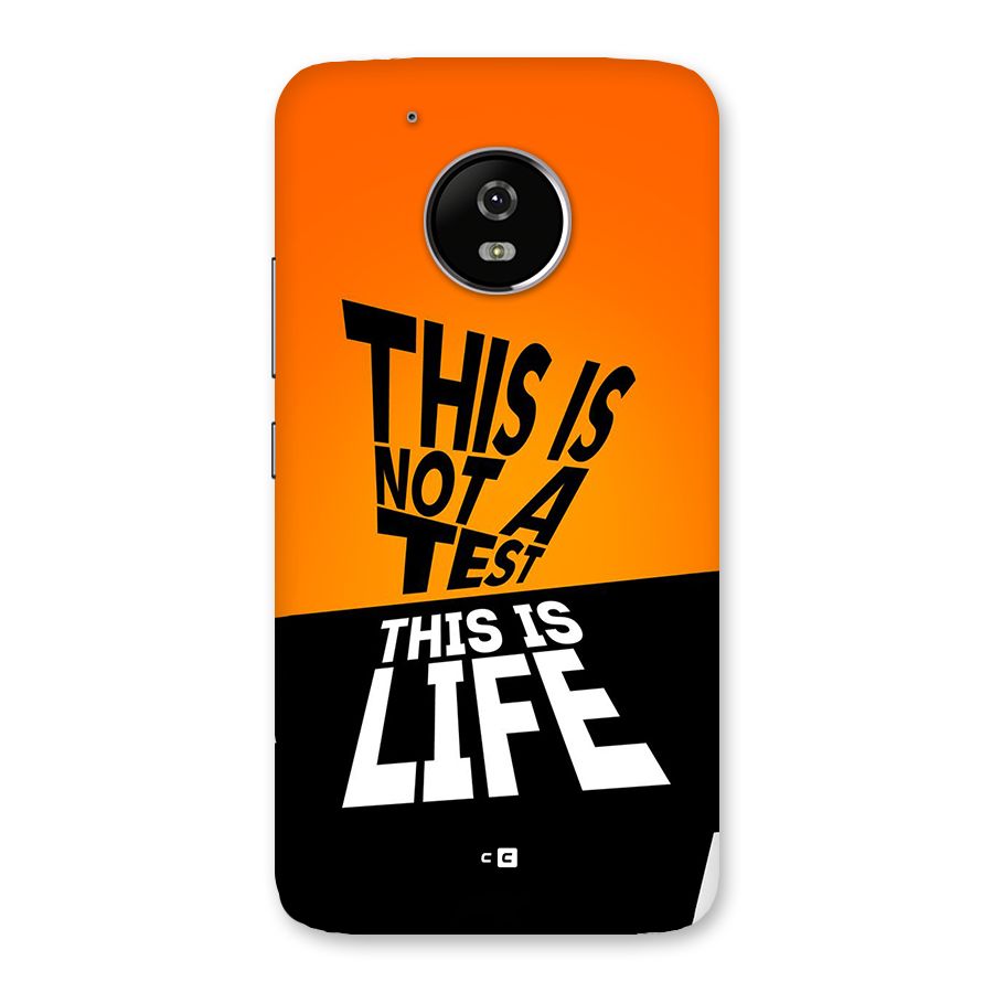 Test Life Back Case for Moto G5