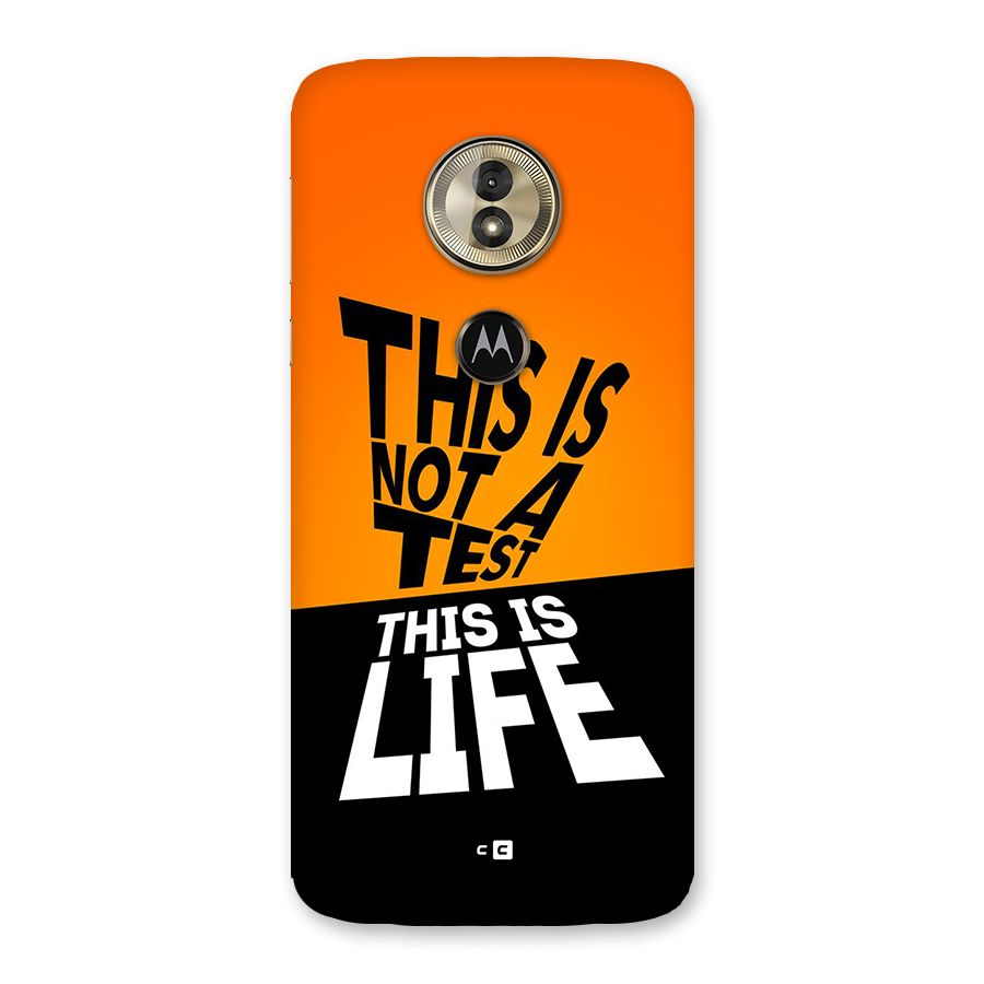 Test Life Back Case for Moto G6 Play