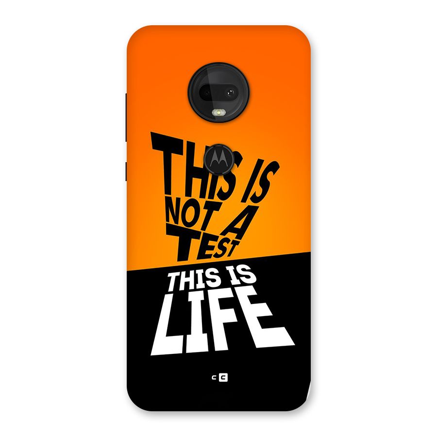 Test Life Back Case for Moto G7