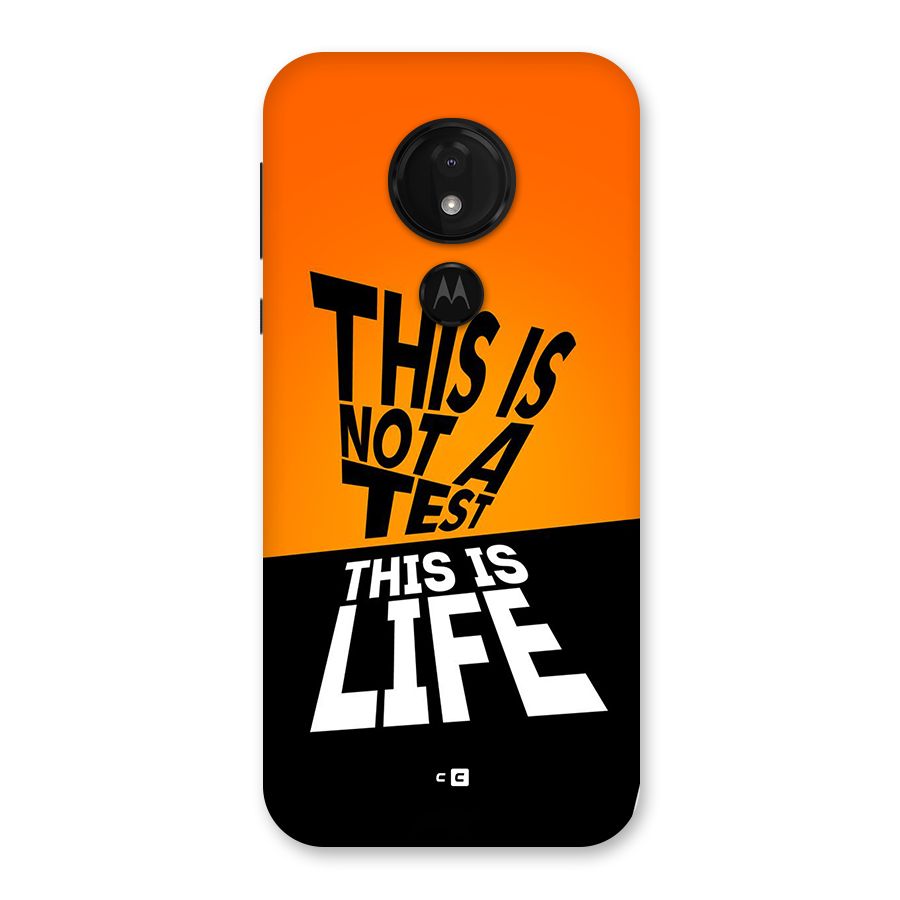 Test Life Back Case for Moto G7 Power
