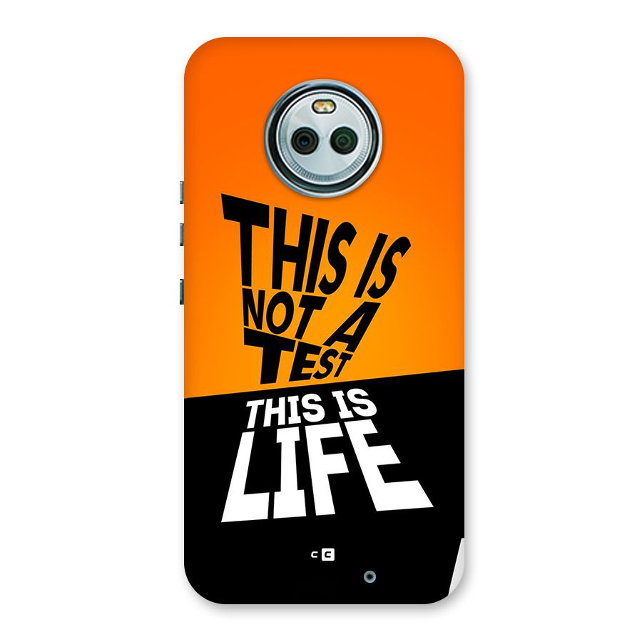 Test Life Back Case for Moto X4