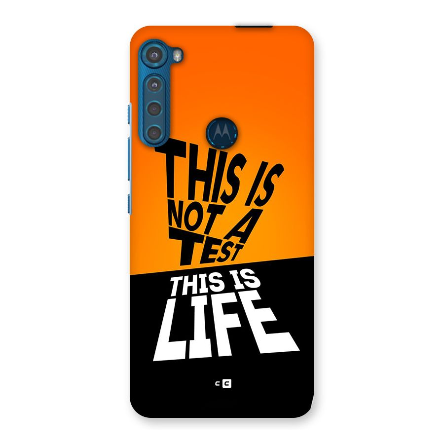 Test Life Back Case for Motorola One Fusion Plus